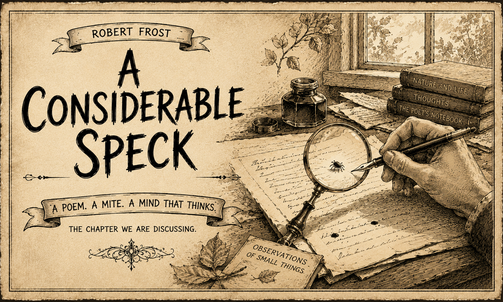 A Considerable Speck by Robert Frost
